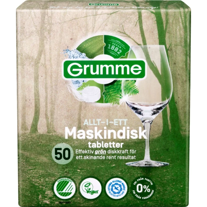 Grumme Machine Dishwashing Detergent 50 Tablets