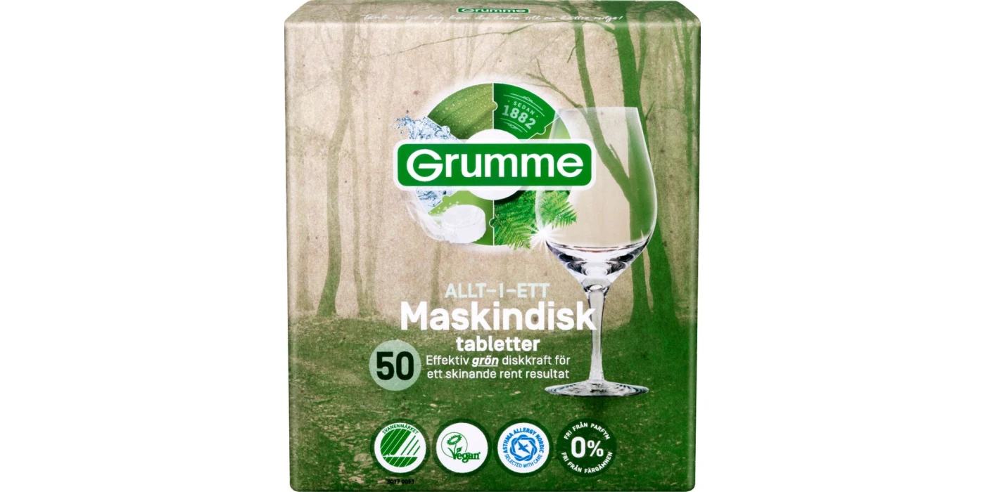 Grumme Machine Dishwashing Detergent 50 Tablets